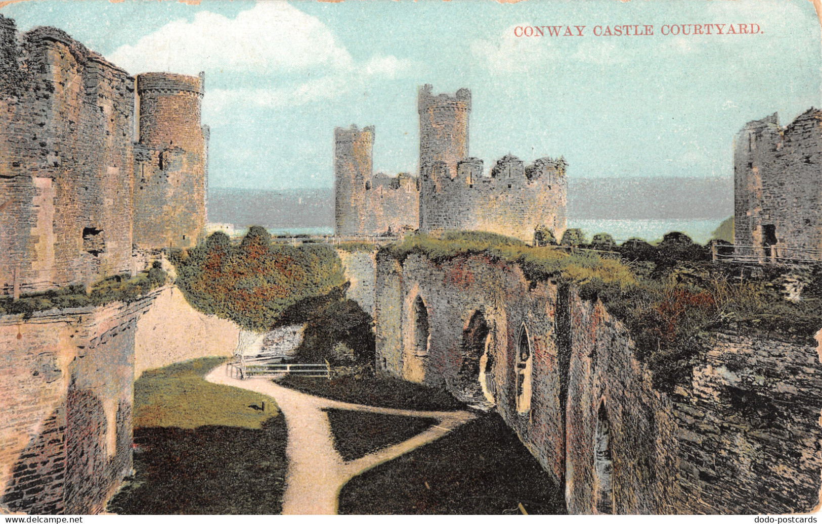 R334871 Conway Castle Courtyard. 1137A. Baurs Series - Monde