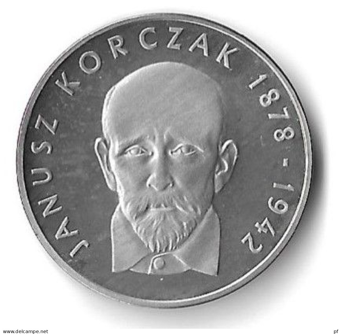 100 Zl  1978 (Ag) 1978 Janusz Korczak 1878-1942 - Pologne