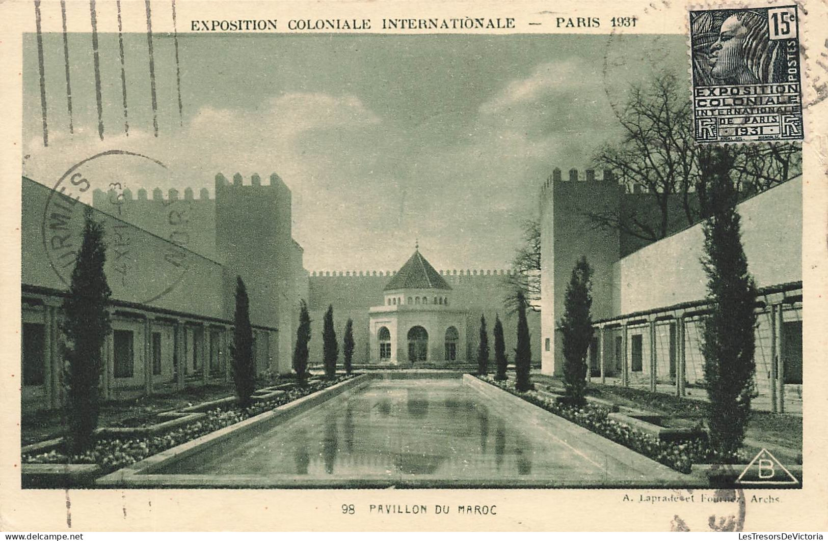 FRANCE - Paris - Pavillon Du Maroc - Exposition Coloniale - Paris 1931 - Carte Postale Ancienne - Exhibitions