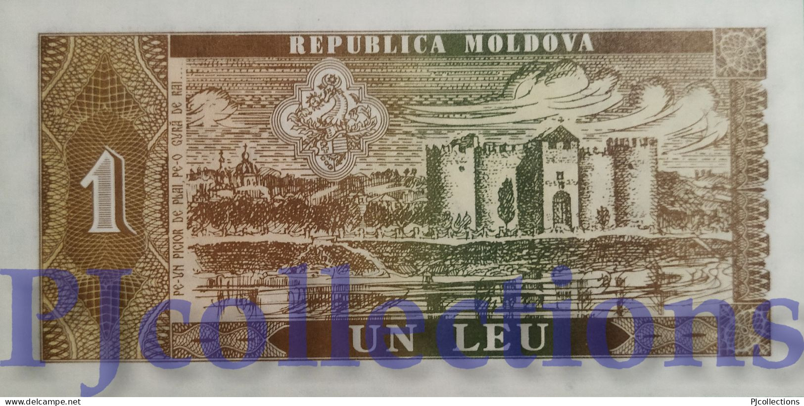 MOLDOVA 1 LEU 1992 PICK 5 UNC - Moldawien (Moldau)