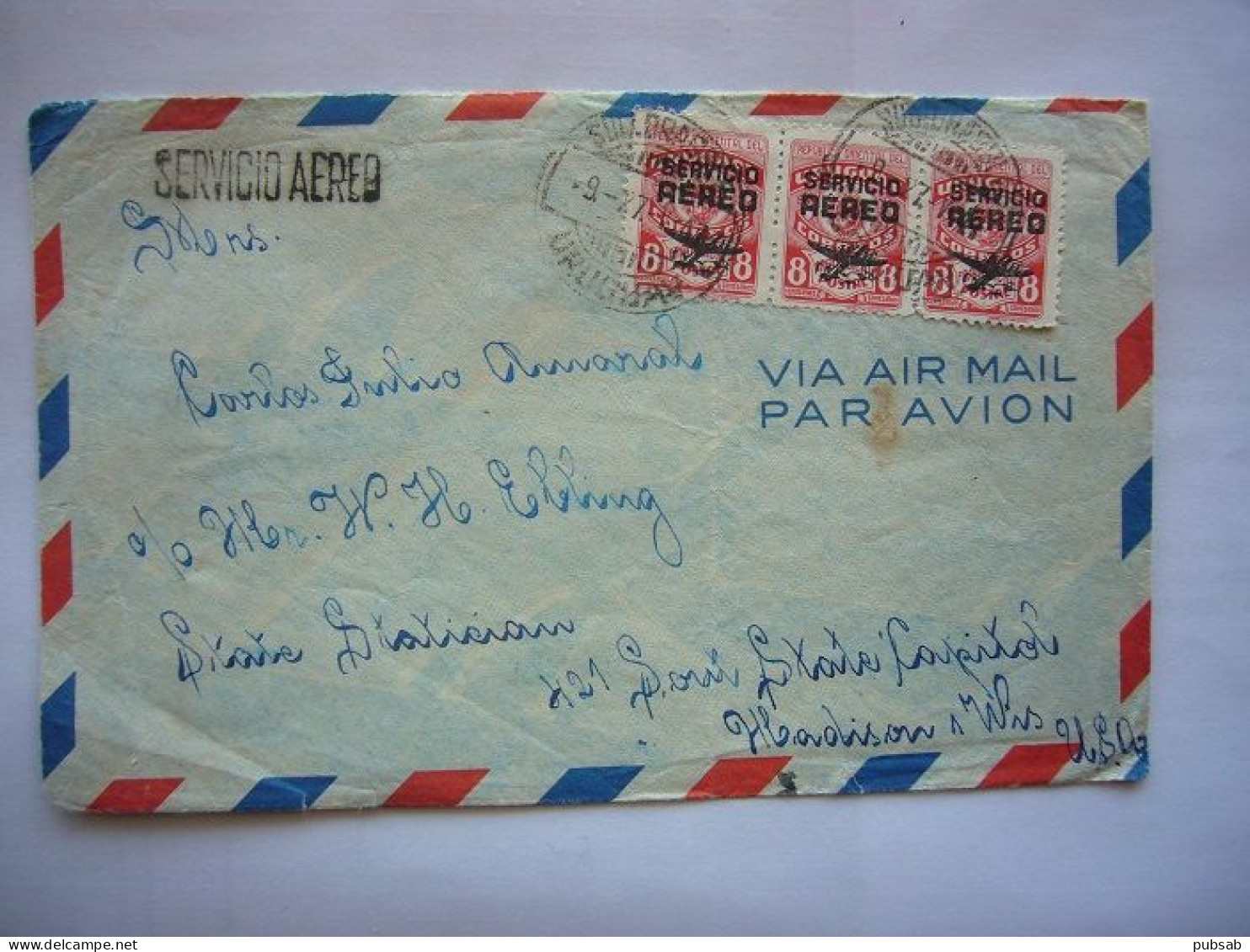 Avion / Airplane / Flight From Uruguay To Madison, Wisconsin / May 27, 1947 At 9h - Uruguay