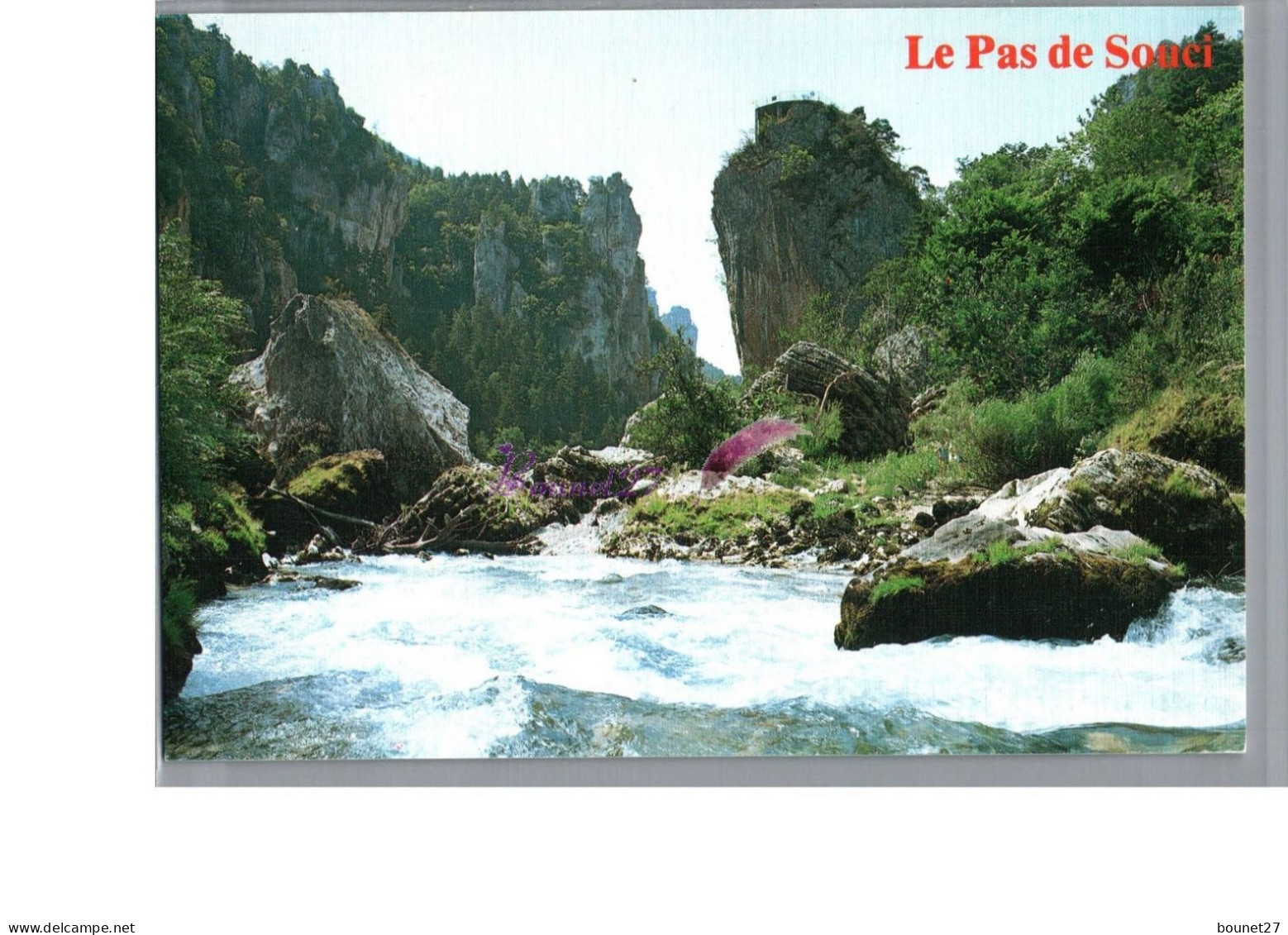 GORGES DU TARN 48 - Le Pas De Souci Carte Vierge - Gorges Du Tarn