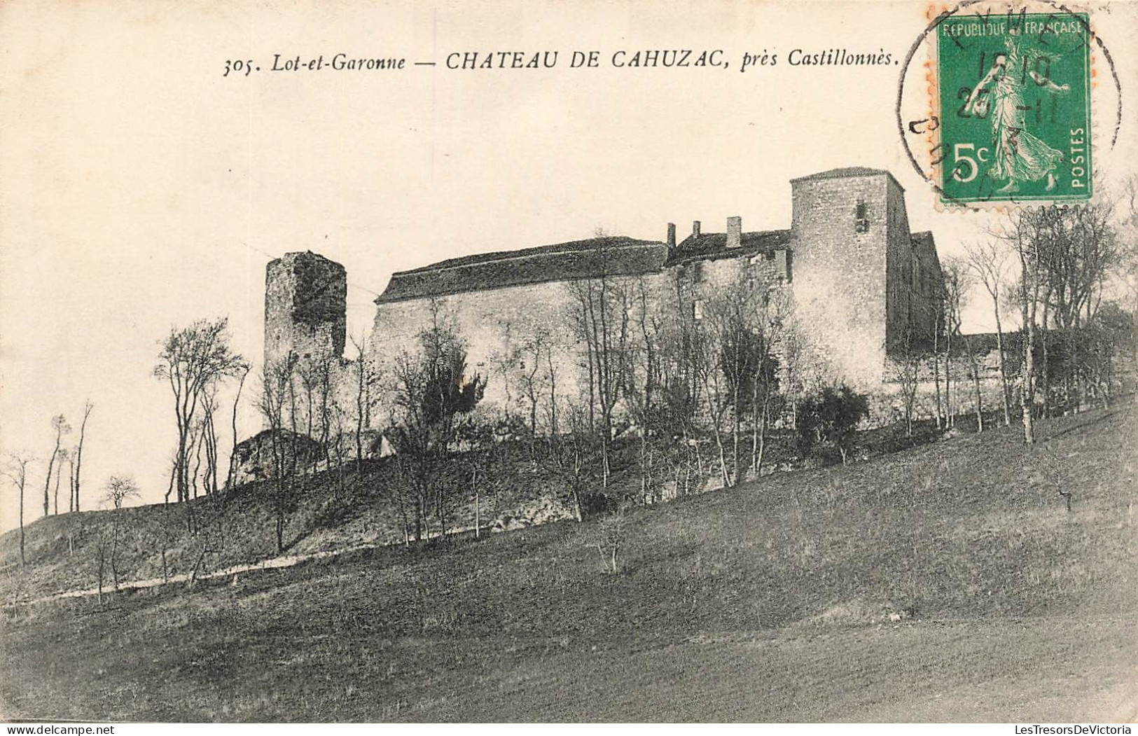 FRANCE - Château De Cahuzac - Près Castillonnès - Carte Postale Ancienne - Andere & Zonder Classificatie