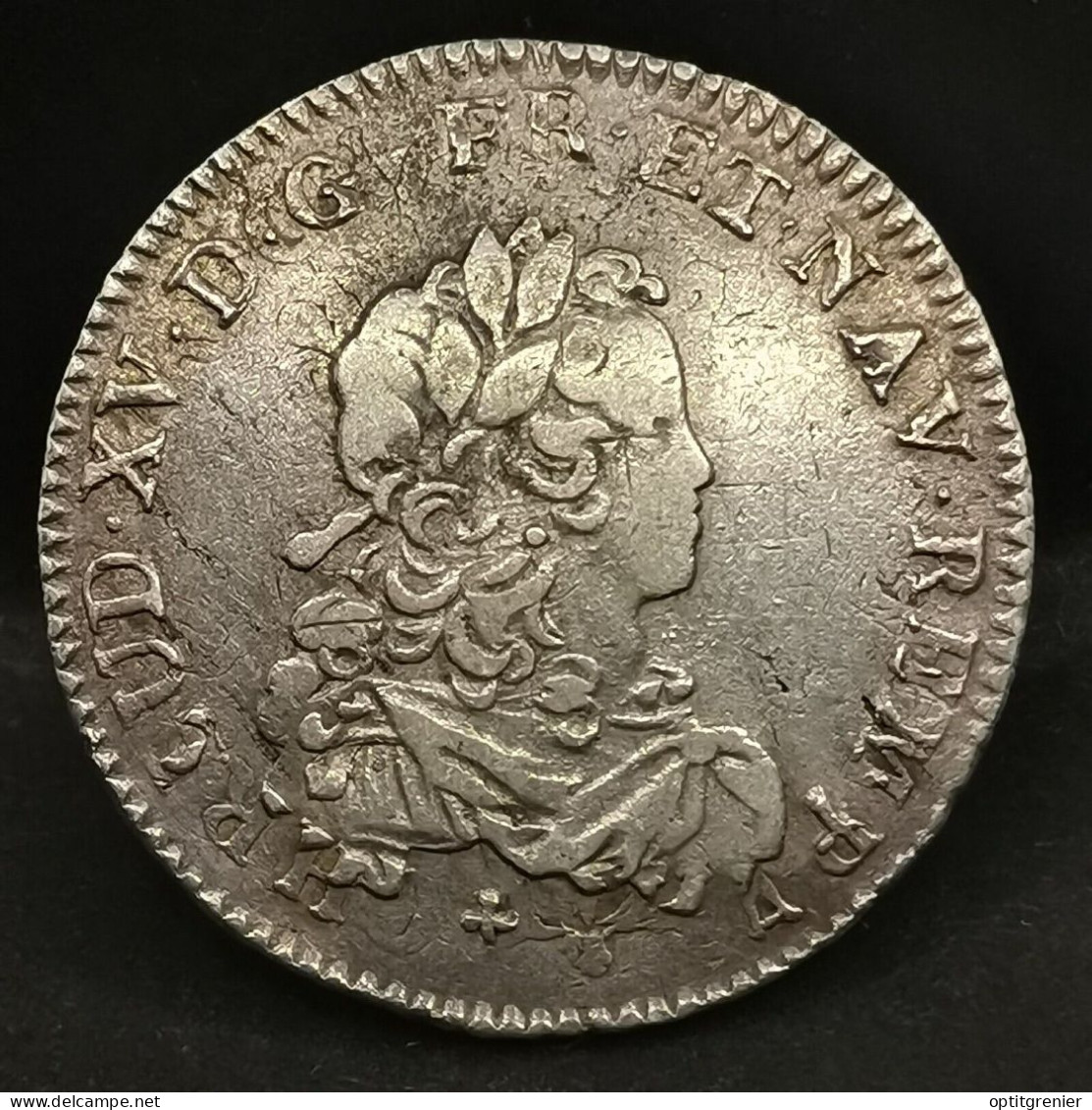 1/3 ECU DE FRANCE ARGENT LOUIS XV 1720 I LIMOGES (Ou H ?) Date à L'envers !! - 1715-1774 Luigi XV Il Beneamato