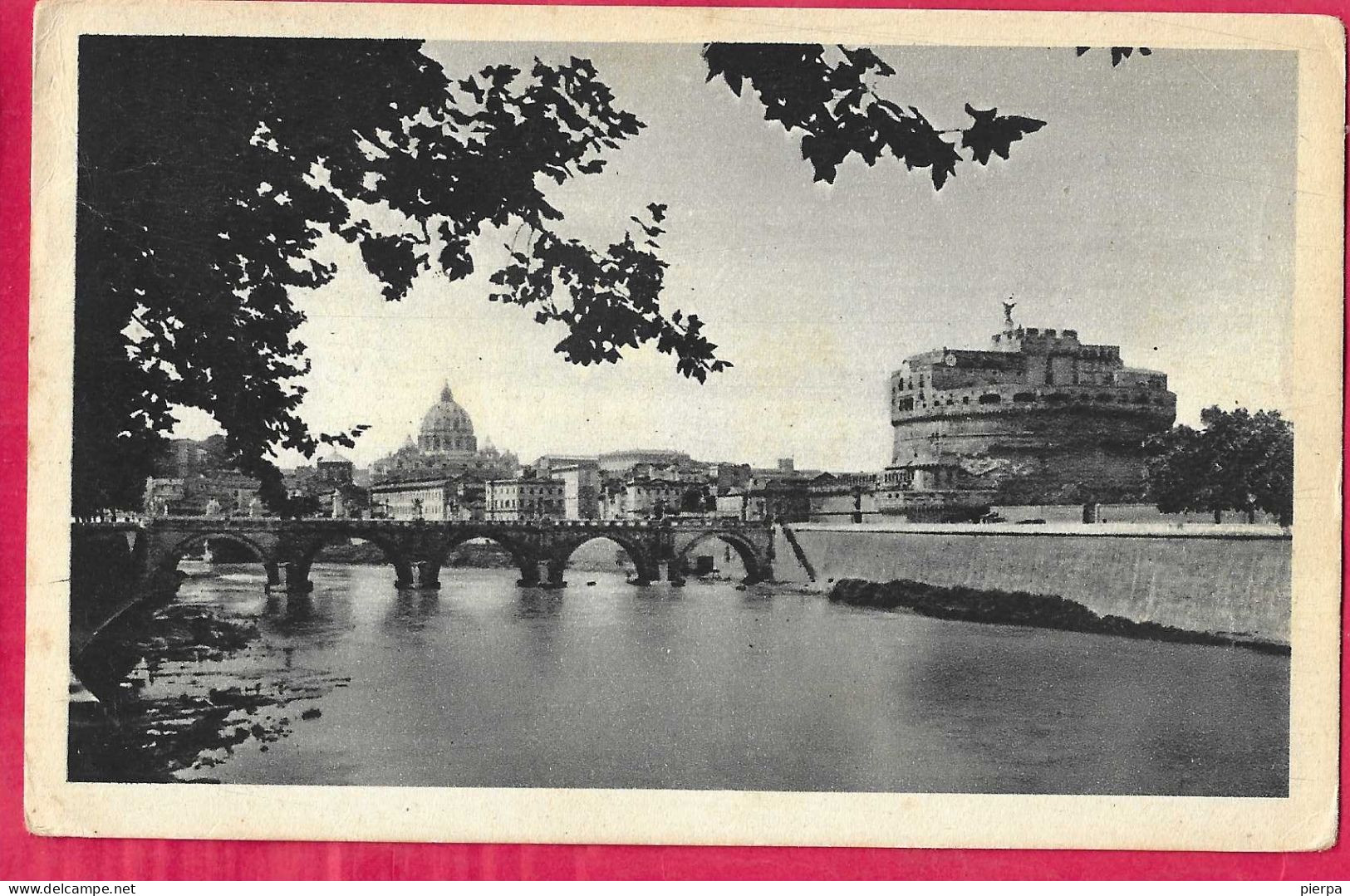 ROMA - PONTE CASTEL S. ANGELO - FORMATO PICCOLO - VIAGGIATA 1933 - Pontes