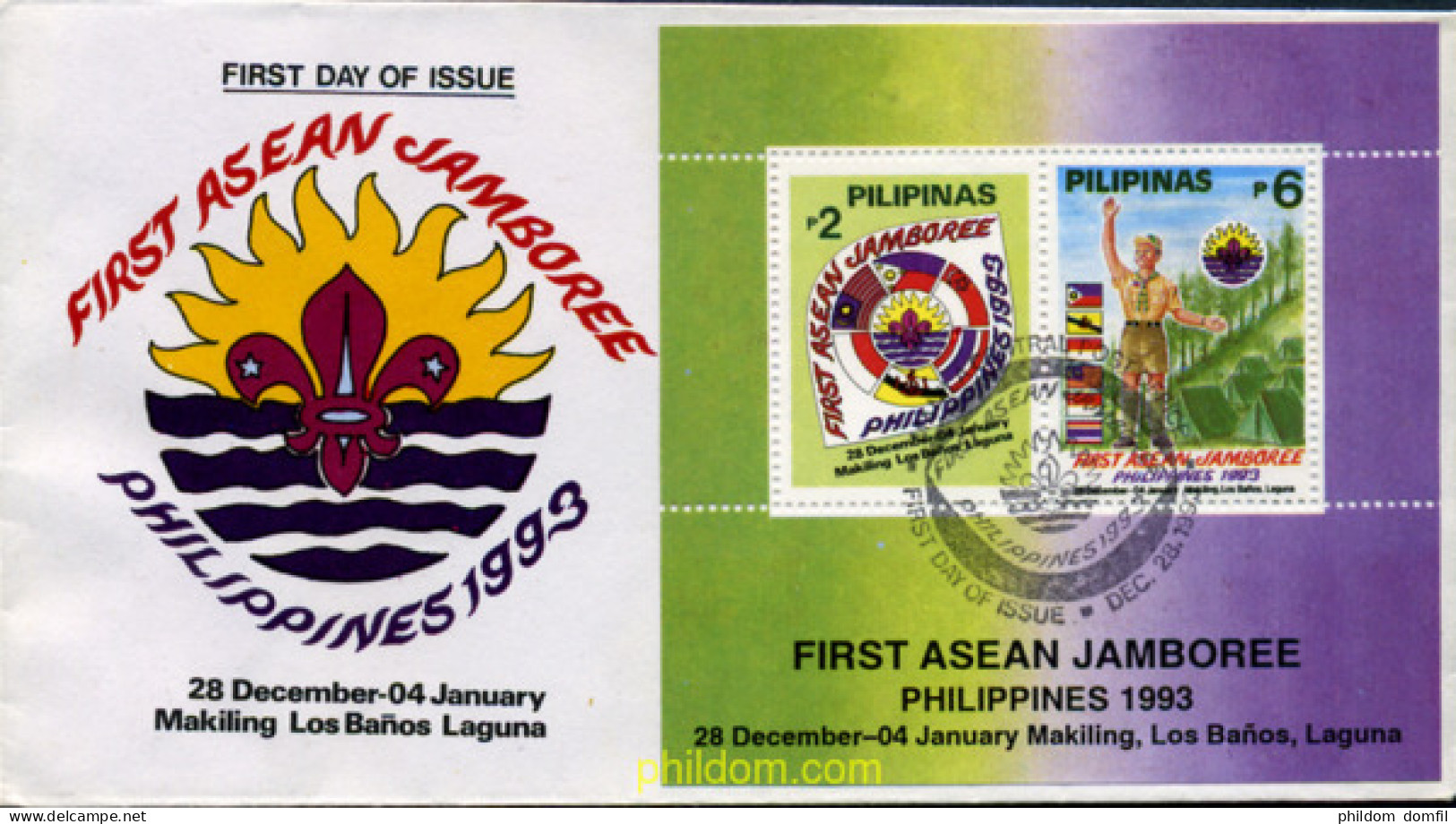 265868 MNH FILIPINAS 1993 PRIMER JAMBOREE ASIATICO - Filippine