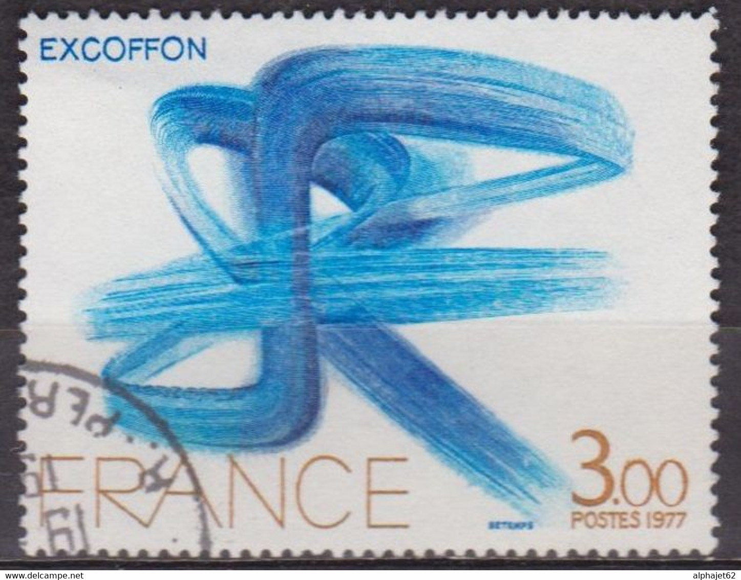 Oeuvre Originale D'Excoffon - FRANCE - Art, Peinture - N° 1951 - 1977 - Oblitérés