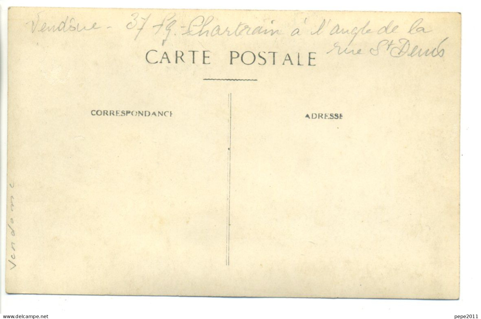 Carte Photo - 41 VENDÔME -  Magasin Commerce Fers Fontes Charbons Quincaillerie 37 Fg Chartrain Angle Rue St Denis - Other & Unclassified