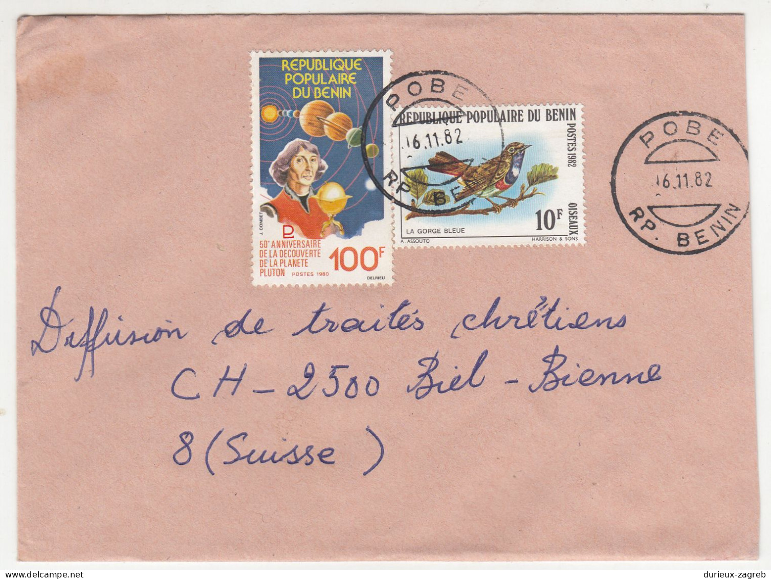 Benin 16 Letter Covers Posted 1979-1988 To Switzerland B240510 - Bénin – Dahomey (1960-...)