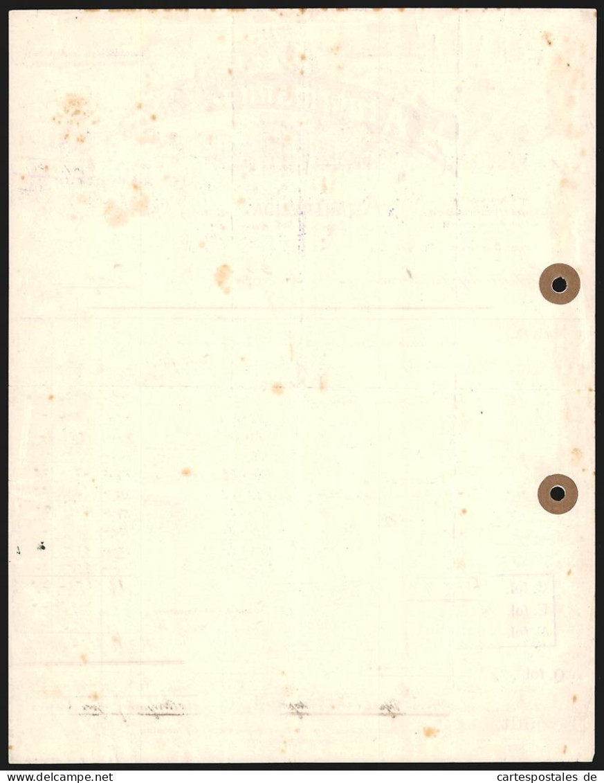 Rechnung Altmittweida I. Sachsen 1920, A. Fuhrmannn & Co., Lederhülsenfabrik, Schutzmarke Mit Produkt  - Andere & Zonder Classificatie