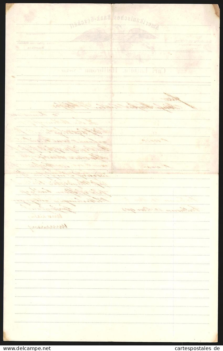 Rechnung Heilbronn A. Neckar 1903, Carl Laiblin, Amerikanisches Bank-Geschäft, Amerikanisches Wappen  - Sonstige & Ohne Zuordnung