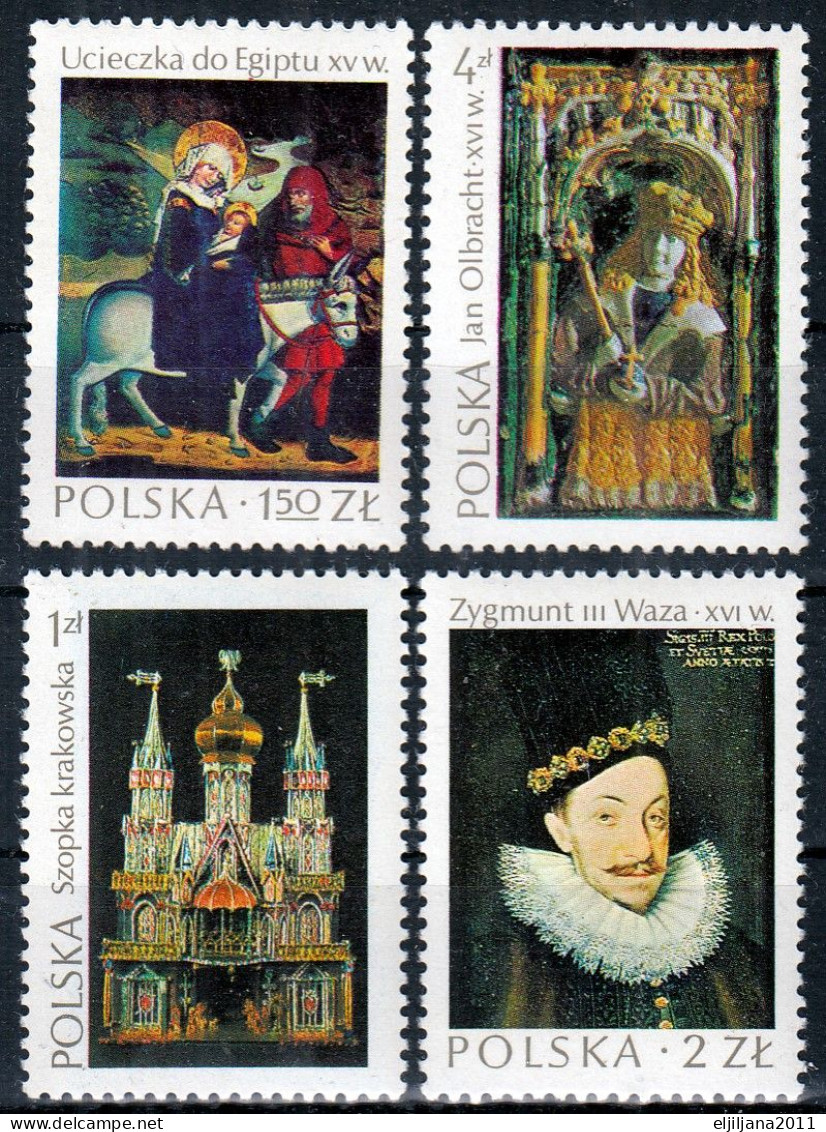 ⁕ Poland / Polska 1974 ⁕ Masterpieces Of Polish Art - Mi.2346-2349 ⁕ 4v MNH - Unused Stamps