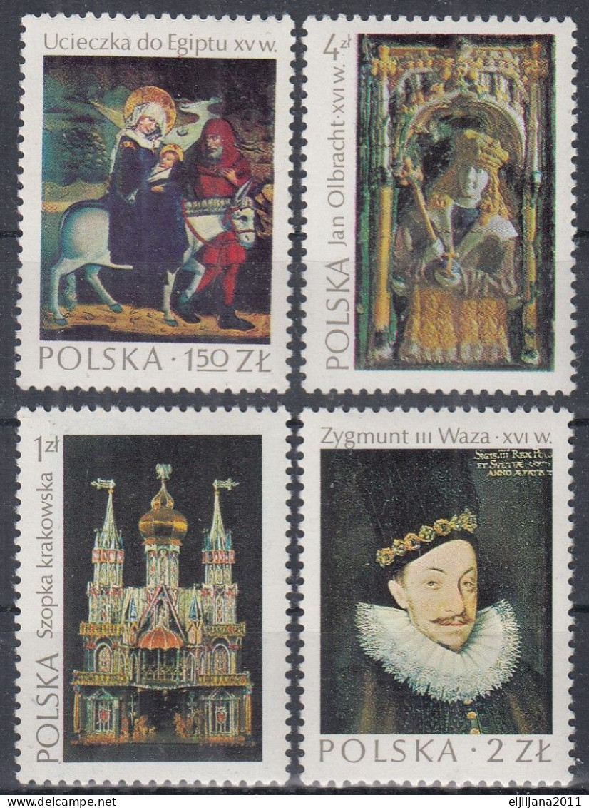 ⁕ Poland / Polska 1974 ⁕ Masterpieces Of Polish Art - Mi.2346-2349 ⁕ 4v MNH - Unused Stamps