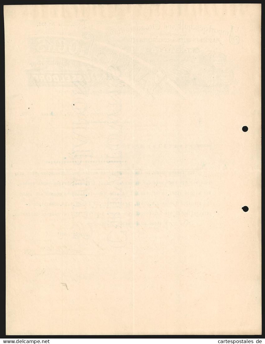 Rechnung Düsseldorf 1903, Faber & Locks, Importgeschäft Und Grosshandlung In Ölen Und Fetten, Schutzmarke Herkules  - Other & Unclassified