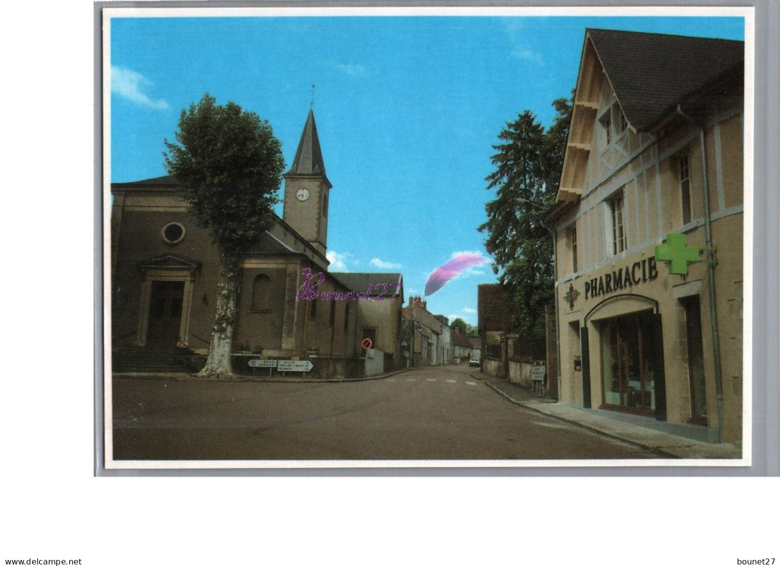 ST SAINT BENIN D'AZY 58 - L'Eglise Et La Pharmacie - Sonstige & Ohne Zuordnung