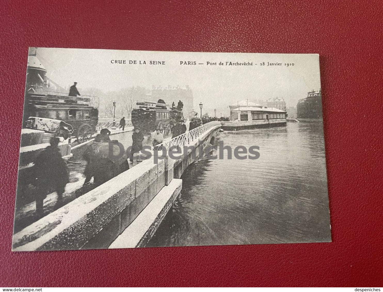 75 Paris - Crue De La Seine  - Pont De L'Archevêché Le 28 Janvier 1910 - Inondations De 1910