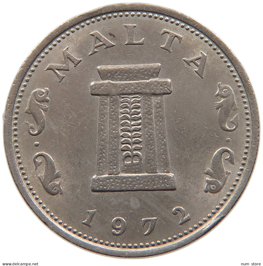 MALTA 5 CENTS 1972 #s105 0097 - Malte