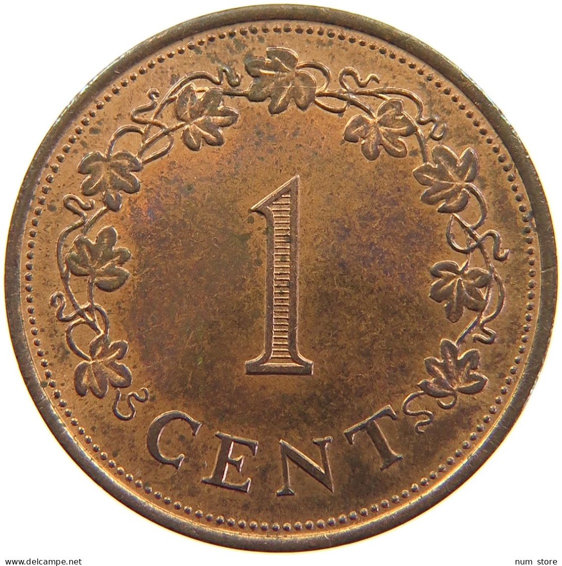 MALTA 1 CENT 1972 #s105 0143 - Malta