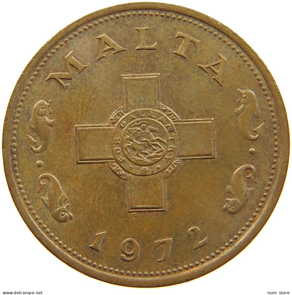 MALTA 1 CENT 1972 #s105 0149 - Malta