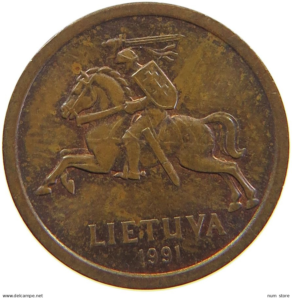 LITHUANIA 10 CENTU 1991 #s105 0615 - Lithuania