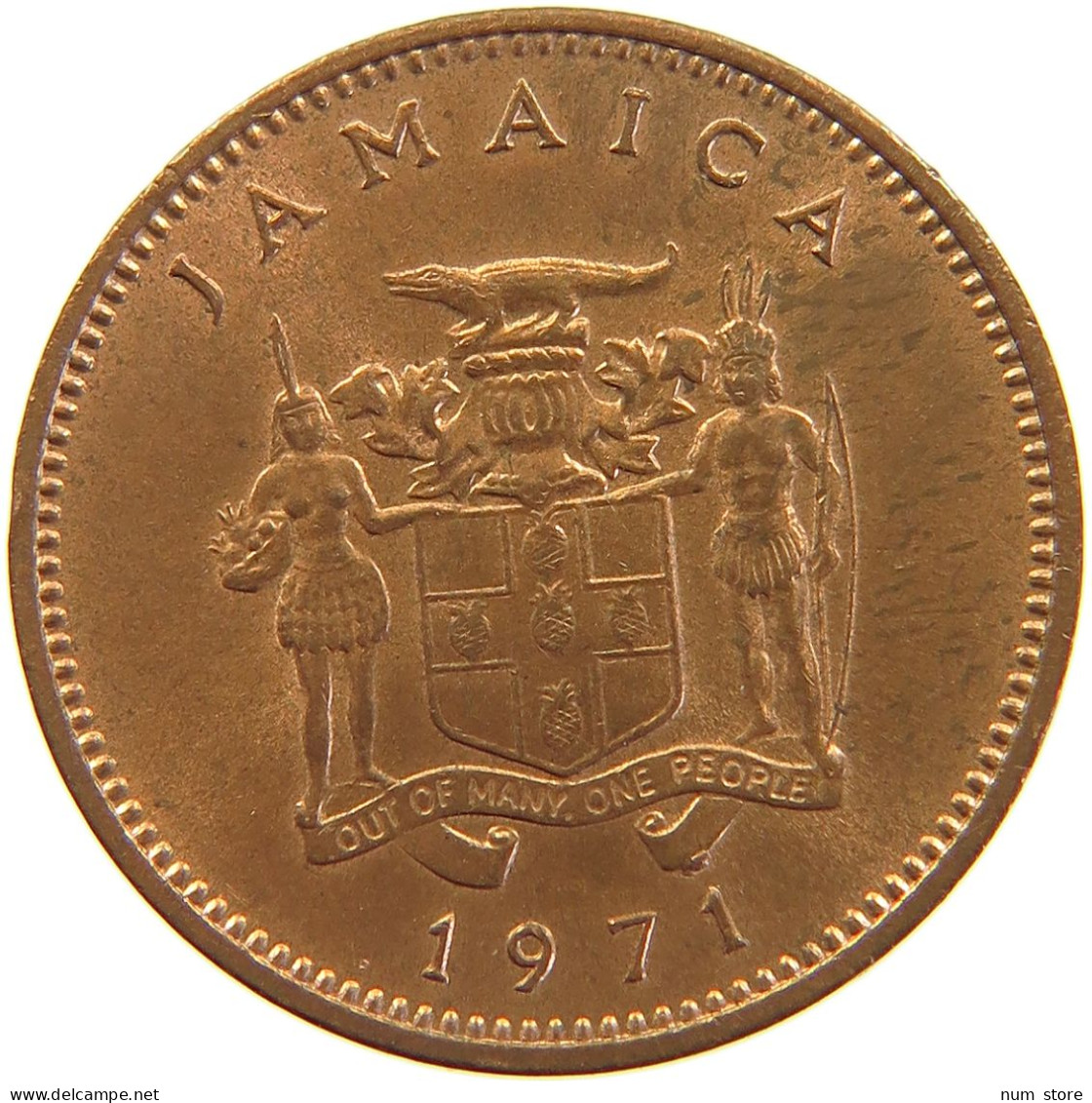 JAMAICA CENT 1971 #s105 0309 - Jamaica