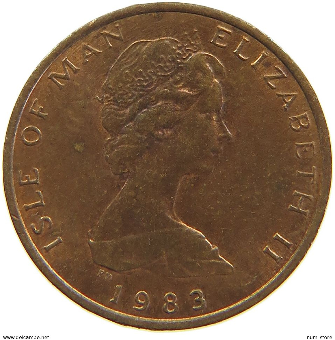 ISLE OF MAN 1/2 PENNY 1983 #s105 0491 - Isle Of Man