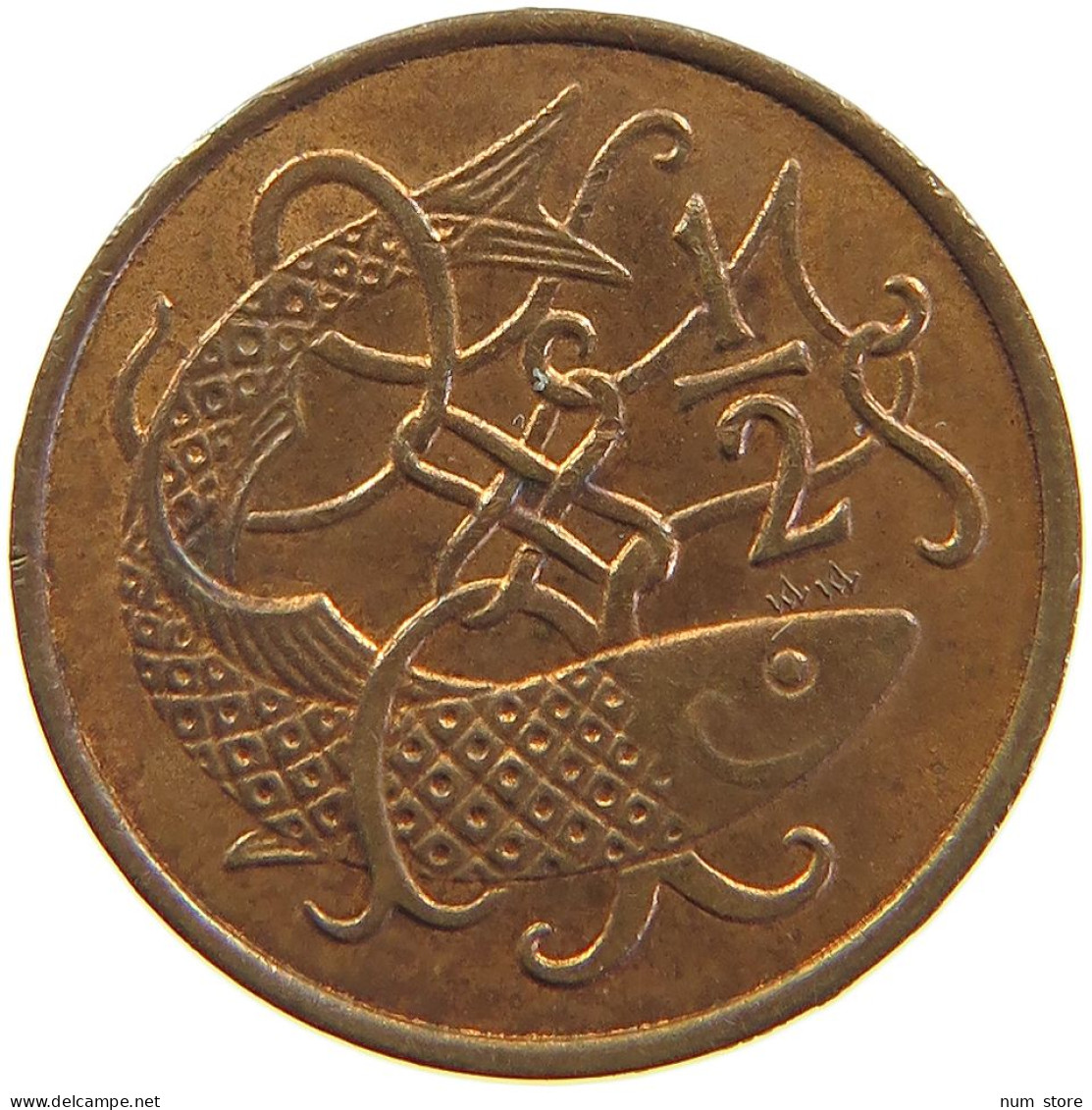 ISLE OF MAN 1/2 PENNY 1983 #s105 0491 - Isle Of Man