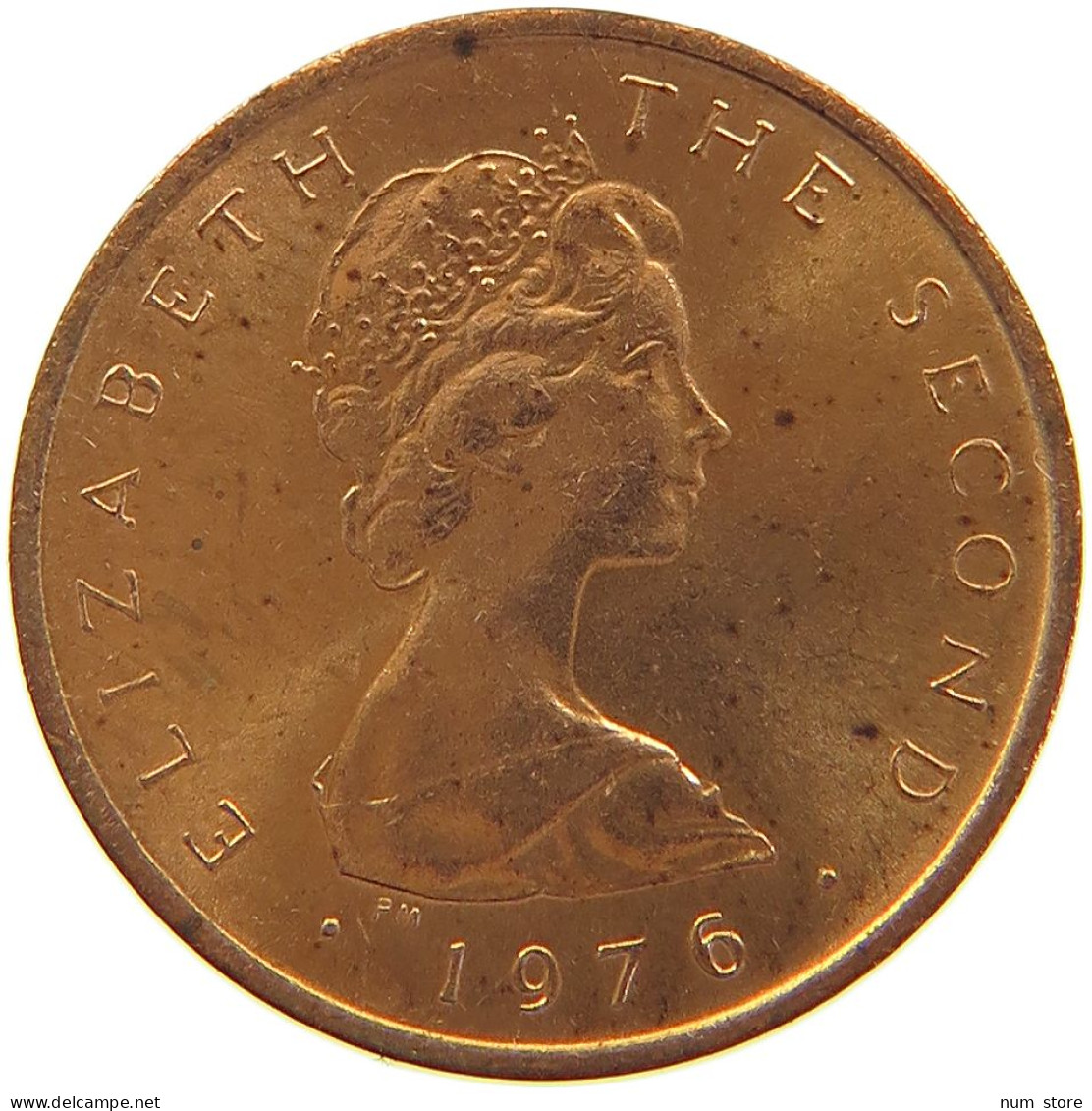 ISLE OF MAN 1/2 PENNY 1976 #s105 0499 - Isle Of Man