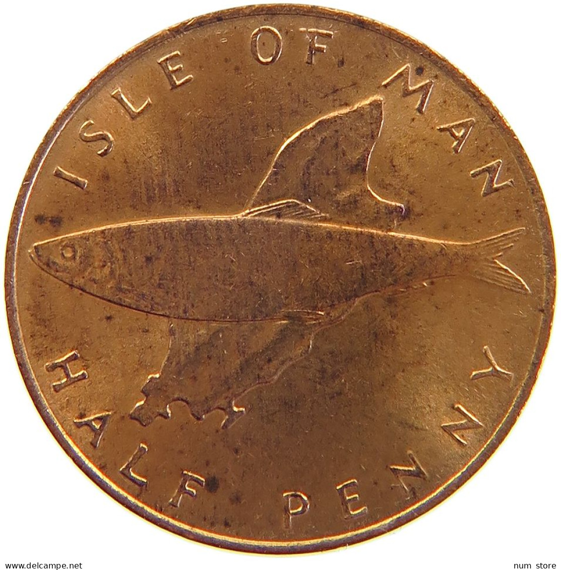 ISLE OF MAN 1/2 PENNY 1976 #s105 0499 - Île De  Man