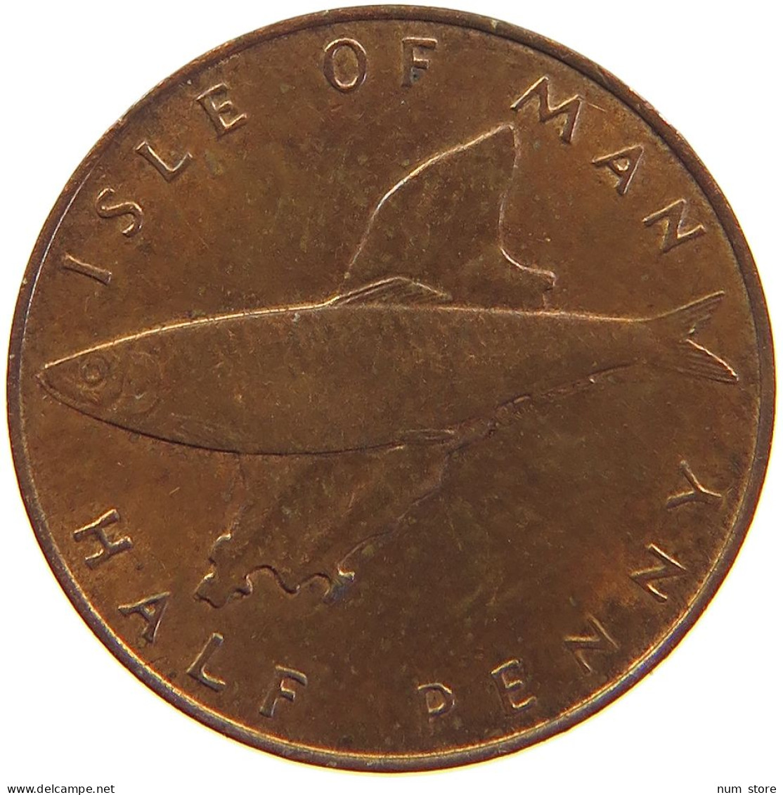 ISLE OF MAN 1/2 PENNY 1976 #s105 0501 - Île De  Man