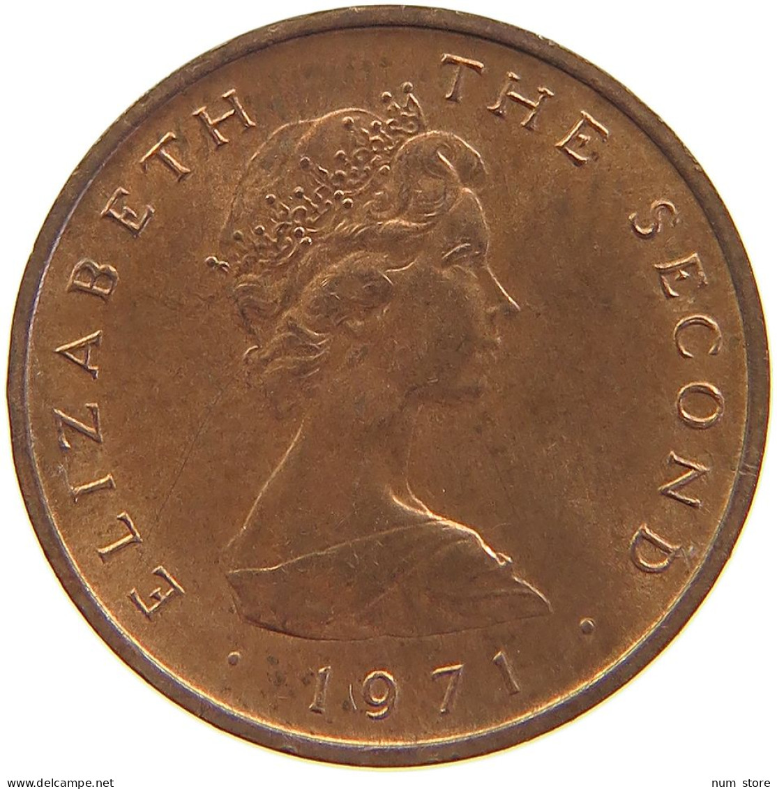 ISLE OF MAN 1/2 NEW PENNY 1971 #s105 0467 - Eiland Man