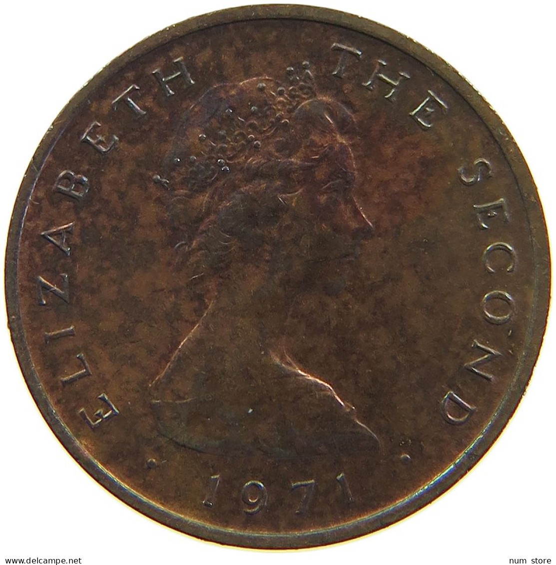 ISLE OF MAN 1/2 NEW PENNY 1971 #s105 0459 - Île De  Man