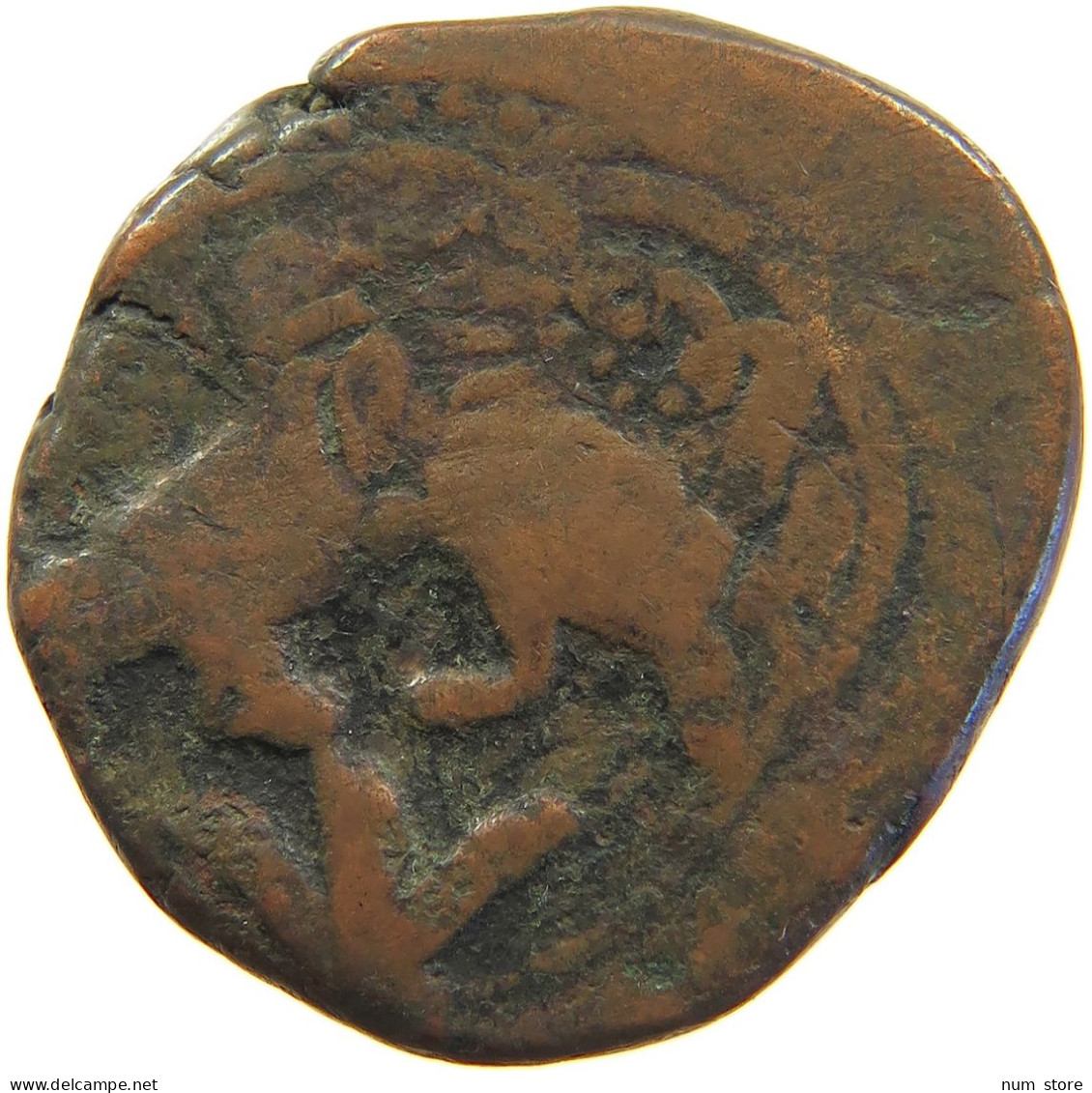 ISLAMIC FALUS TWO LIONS FIGURATIVE COINAGES IRAN / PERSIA / AFGHANISTAN 27MM 16.2G #t034 0139 - Irán