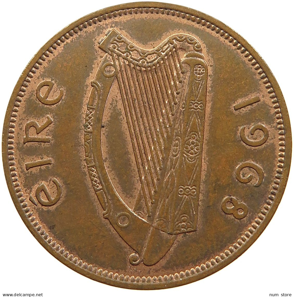 IRELAND PENNY 1968 #s105 0121 - Irland