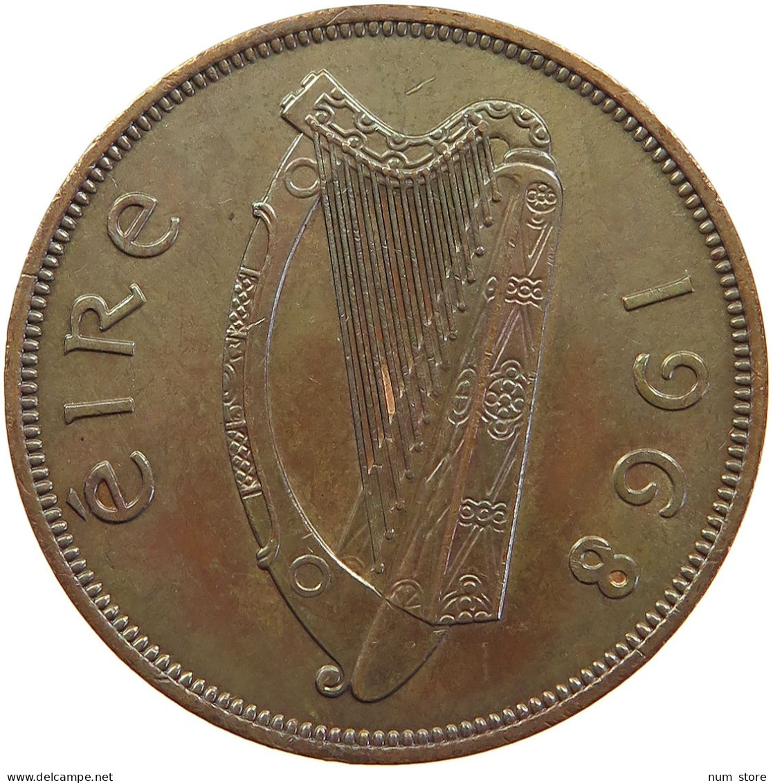 IRELAND PENNY 1968 #s105 0127 - Irlanda