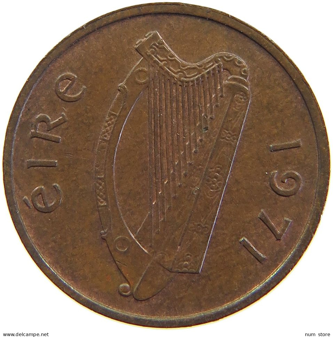 IRELAND 1/2 PENNY 1971 #s105 0451 - Ierland