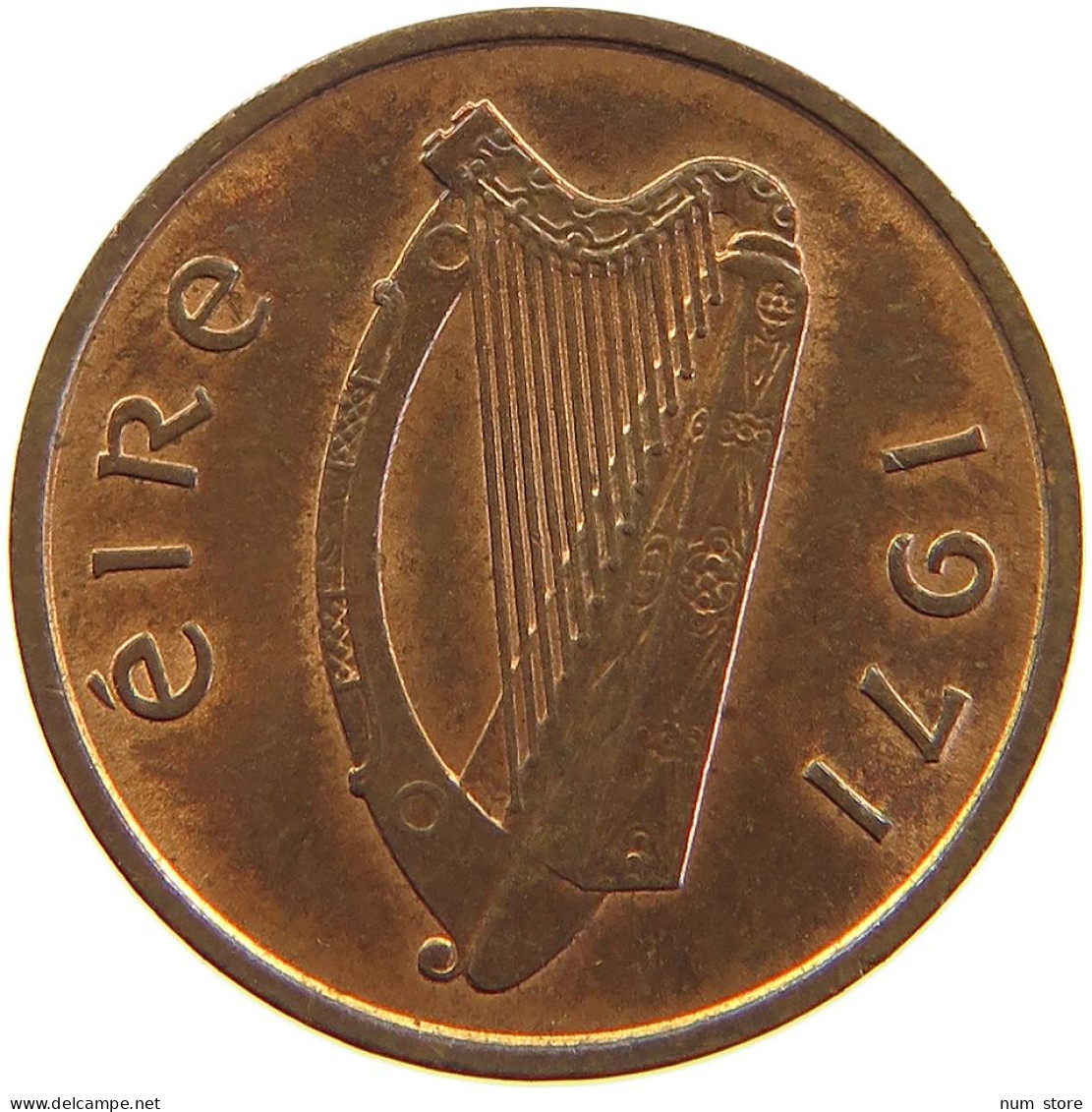 IRELAND 1/2 PENNY 1971 #s105 0447 - Irland