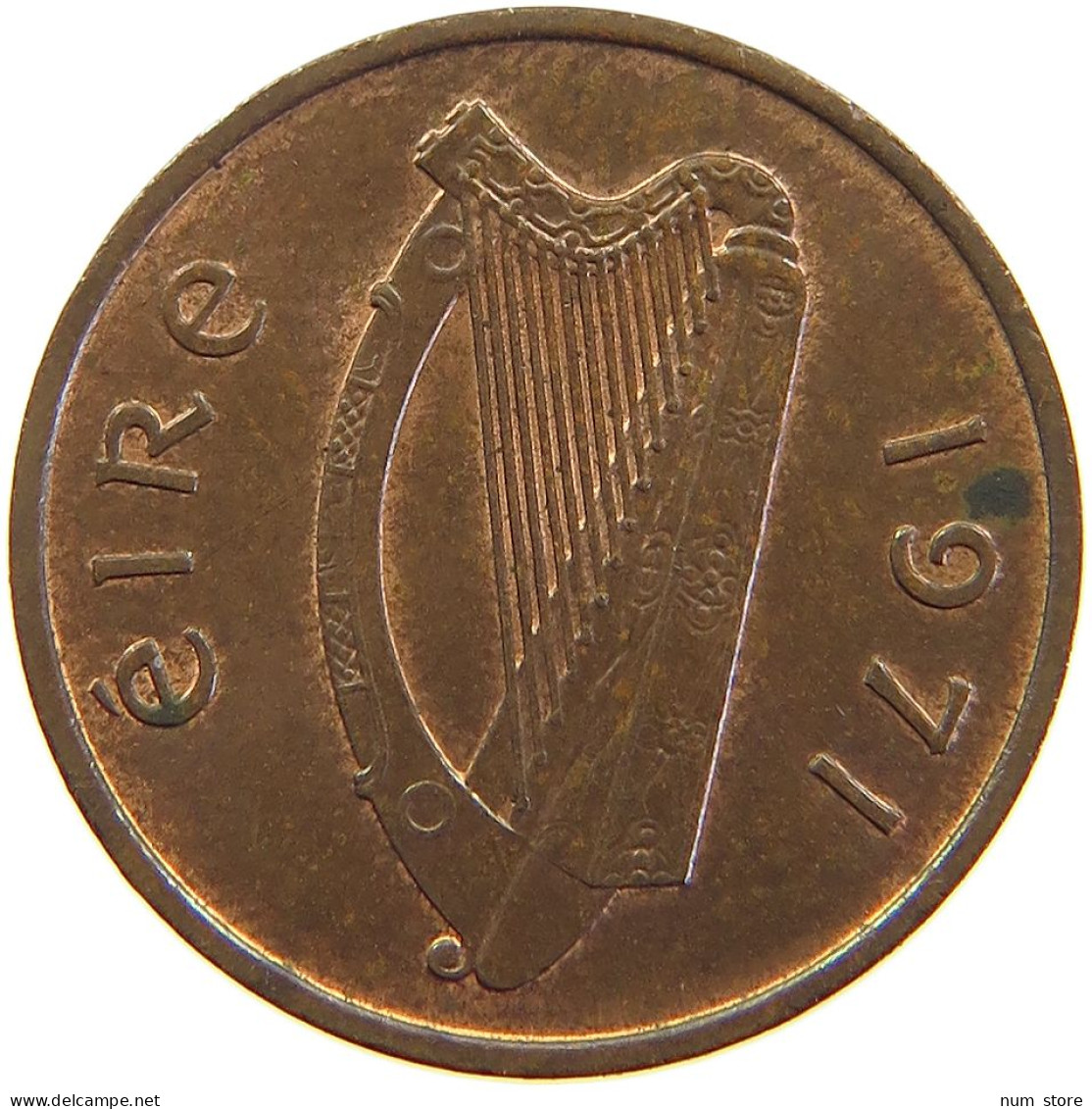 IRELAND 1/2 PENNY 1971 #s105 0453 - Ierland