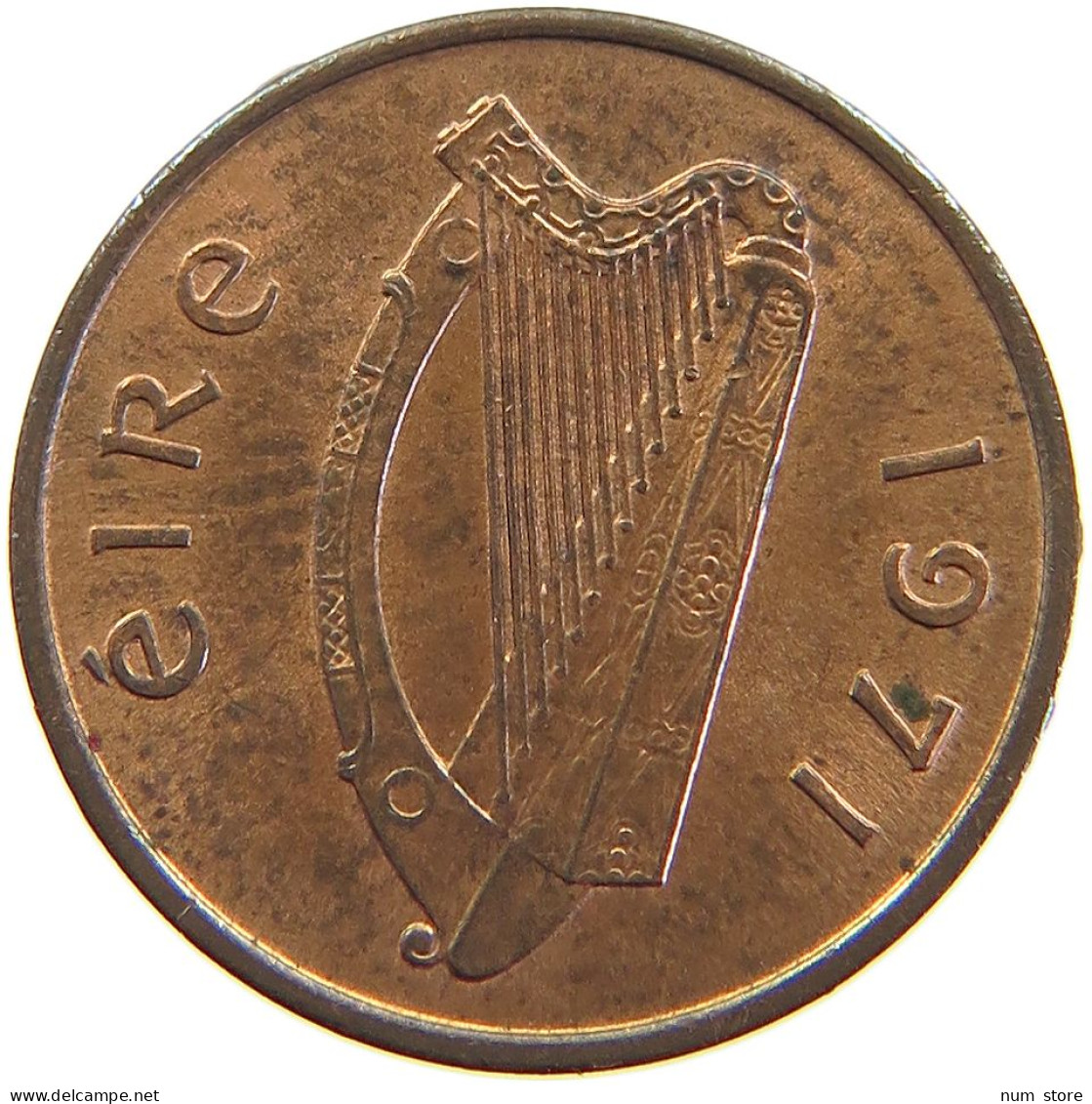 IRELAND 1/2 PENNY 1971 #s105 0429 - Ierland
