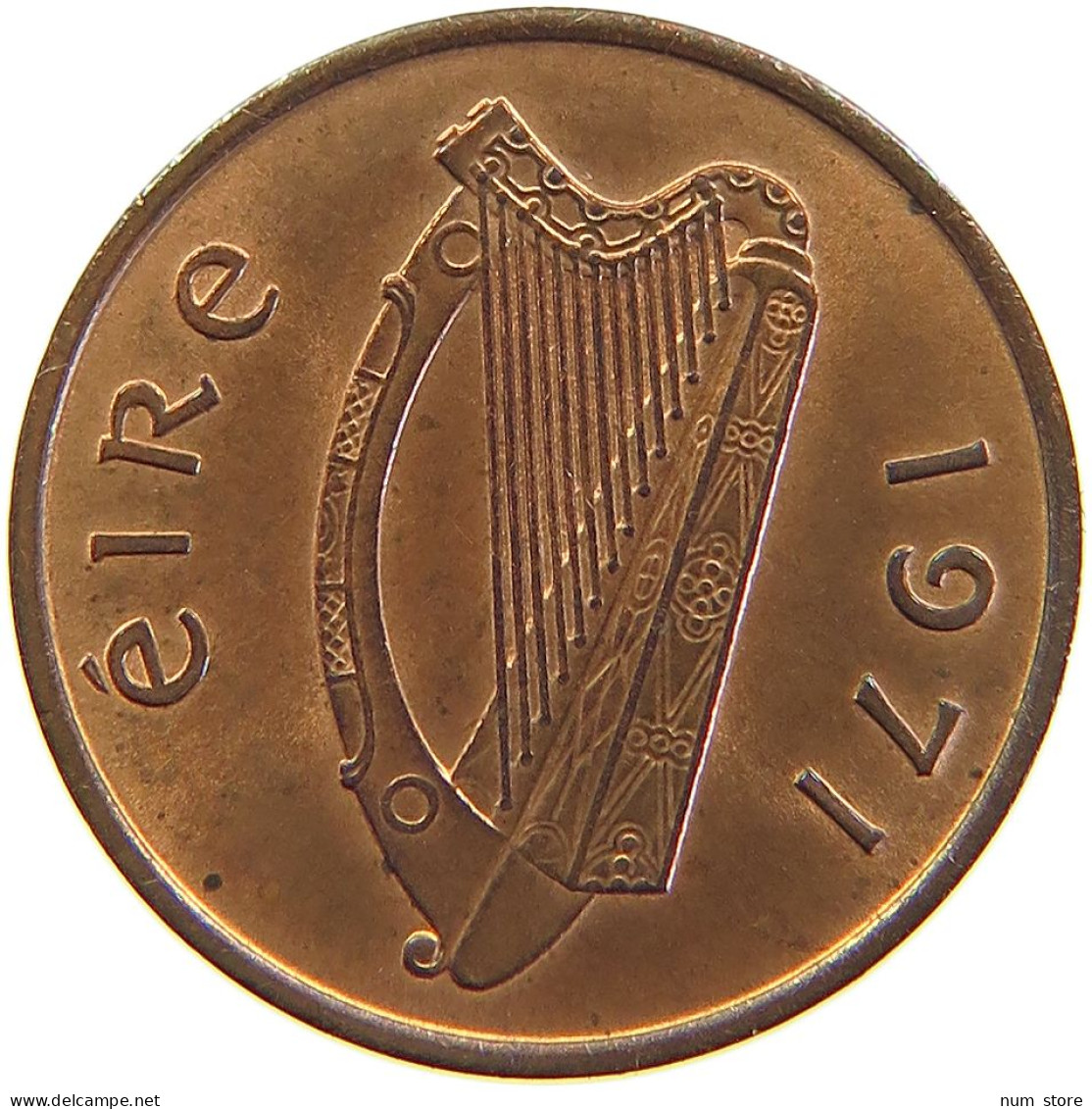 IRELAND 1/2 PENNY 1971 #s105 0427 - Ireland