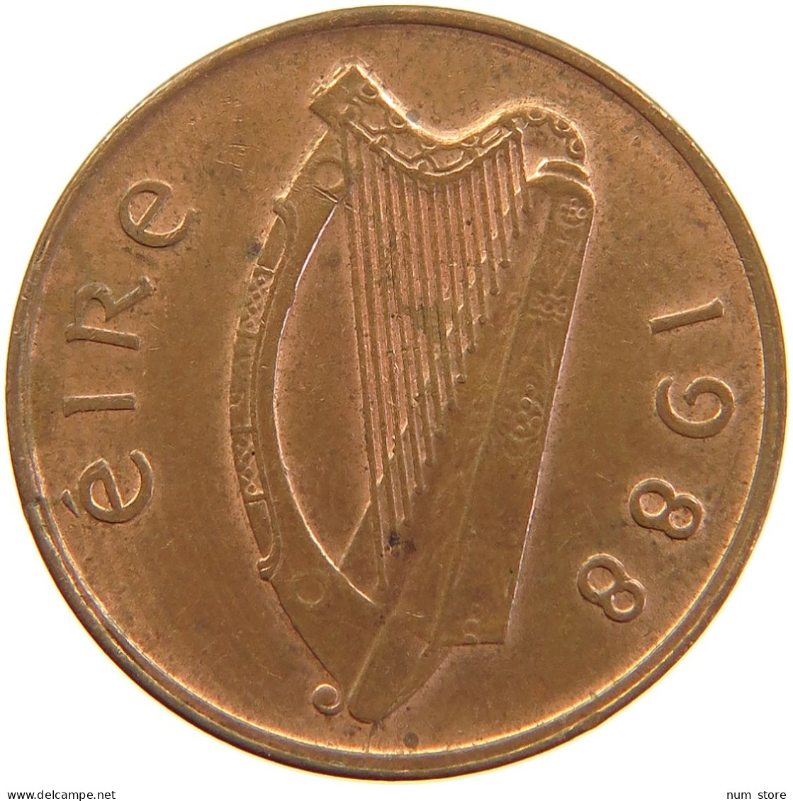 IRELAND 1 PENNY 1988 #s105 0301 - Irlanda