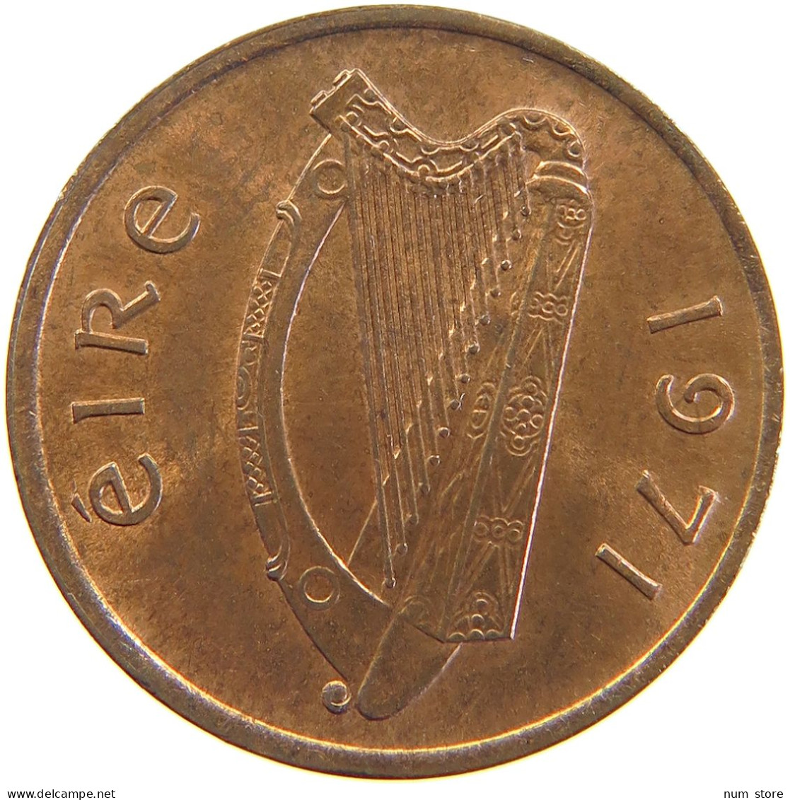 IRELAND 1 PENNY 1971 #s105 0295 - Ierland