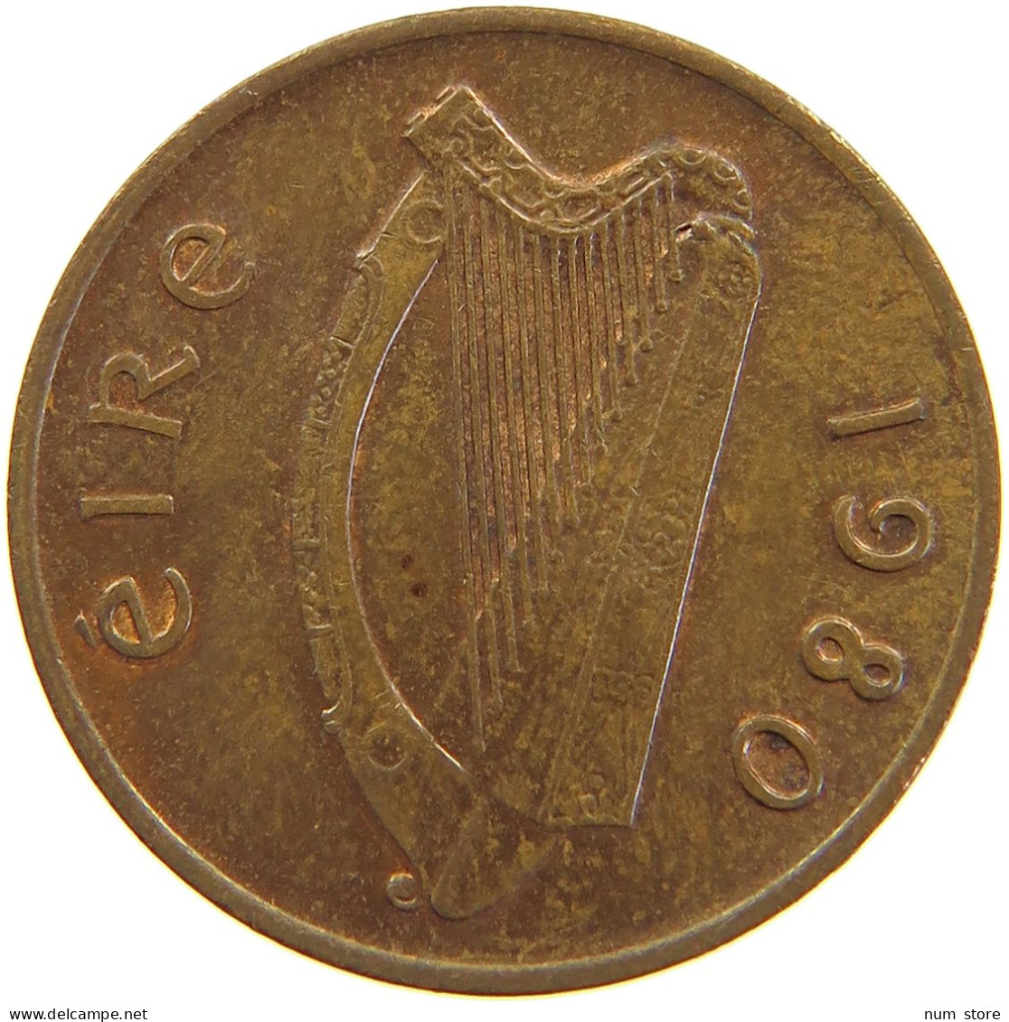 IRELAND 1 PENNY 1980 #s105 0293 - Ireland