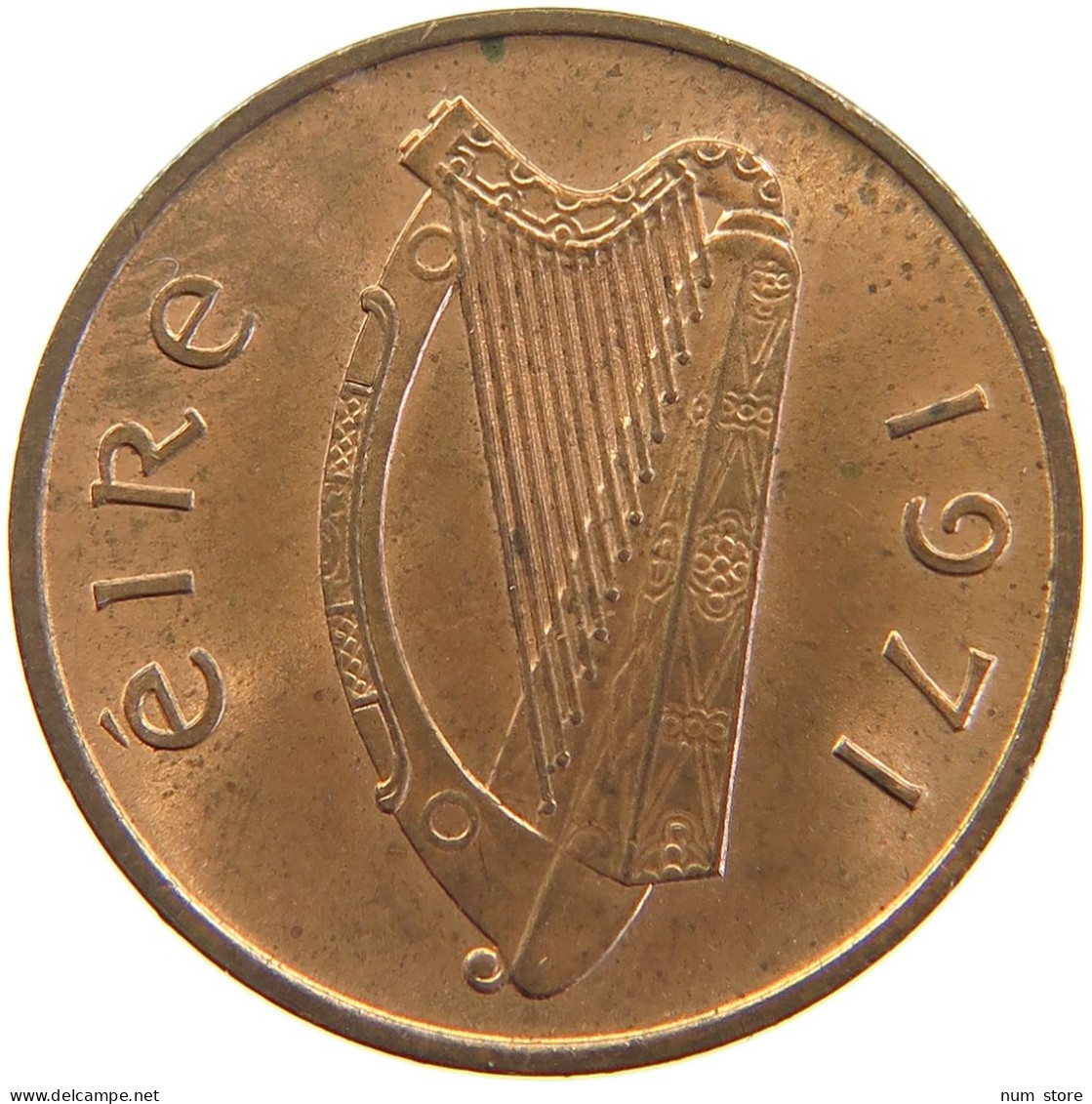 IRELAND 1 PENNY 1971 #s105 0281 - Irlande