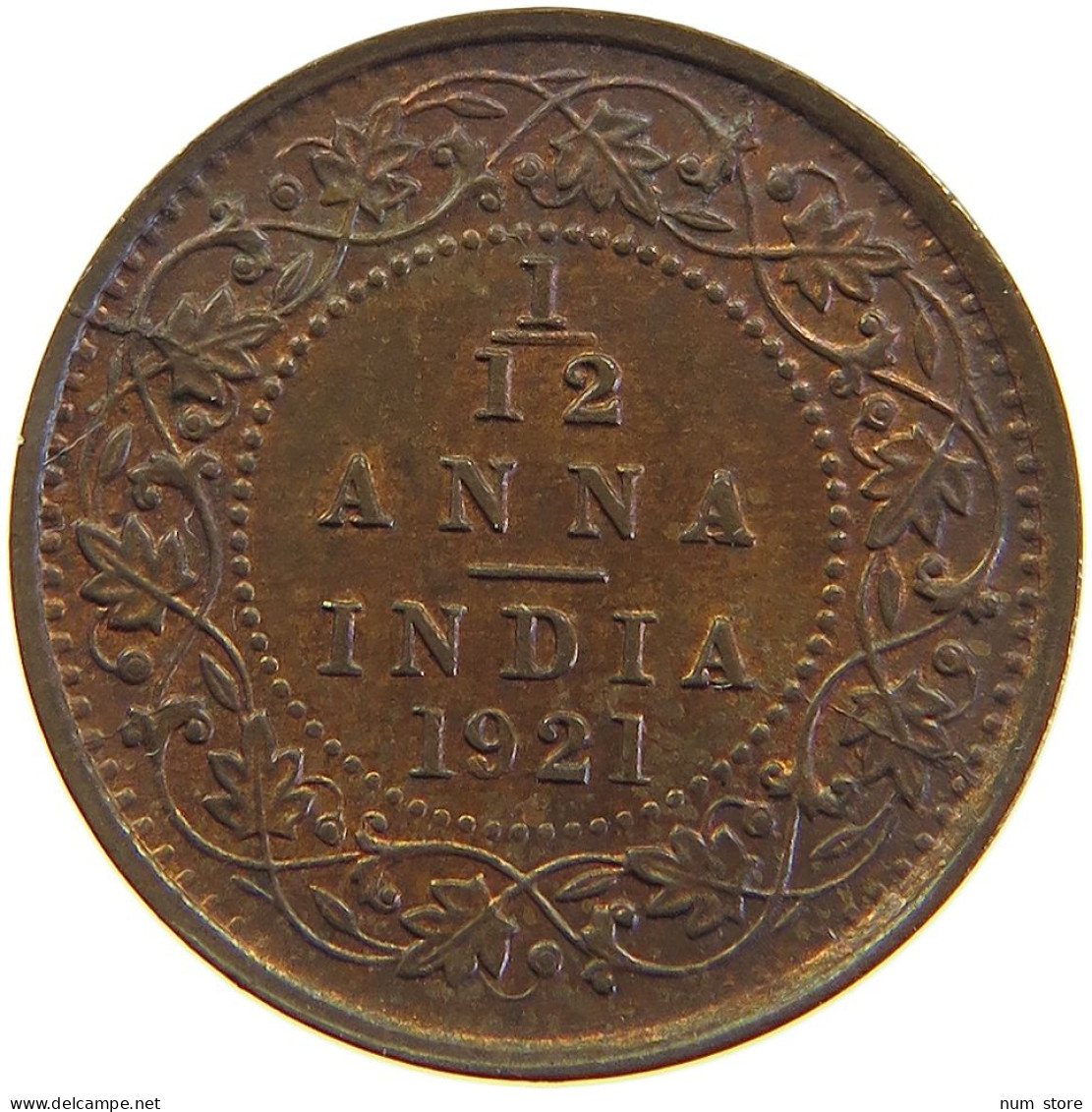 INDIA BRITISH 1/12 ANNA 1921 #s105 0549 - Indien
