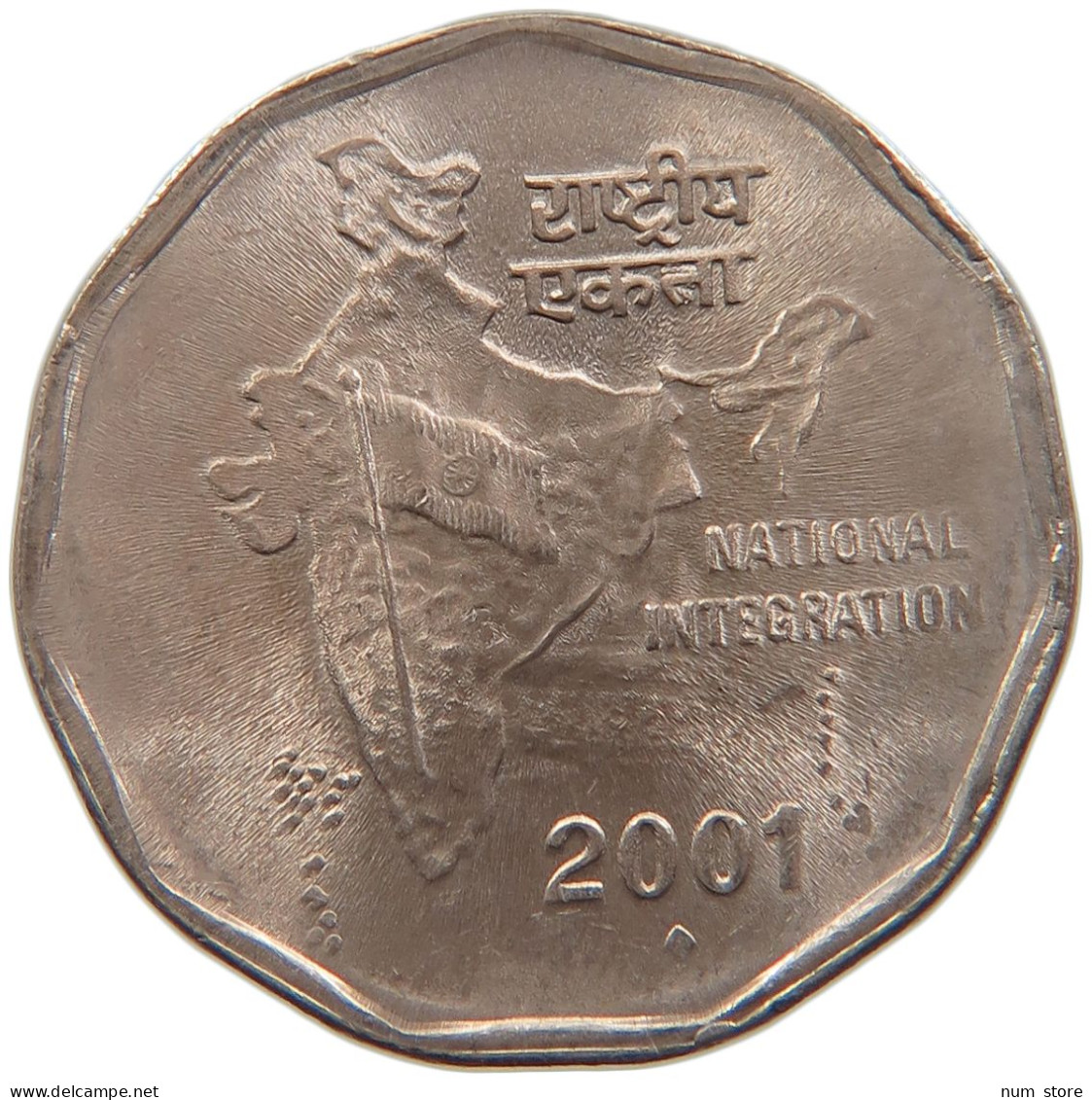 INDIA 2 RUPEES 2001 #s105 0053 - Indien