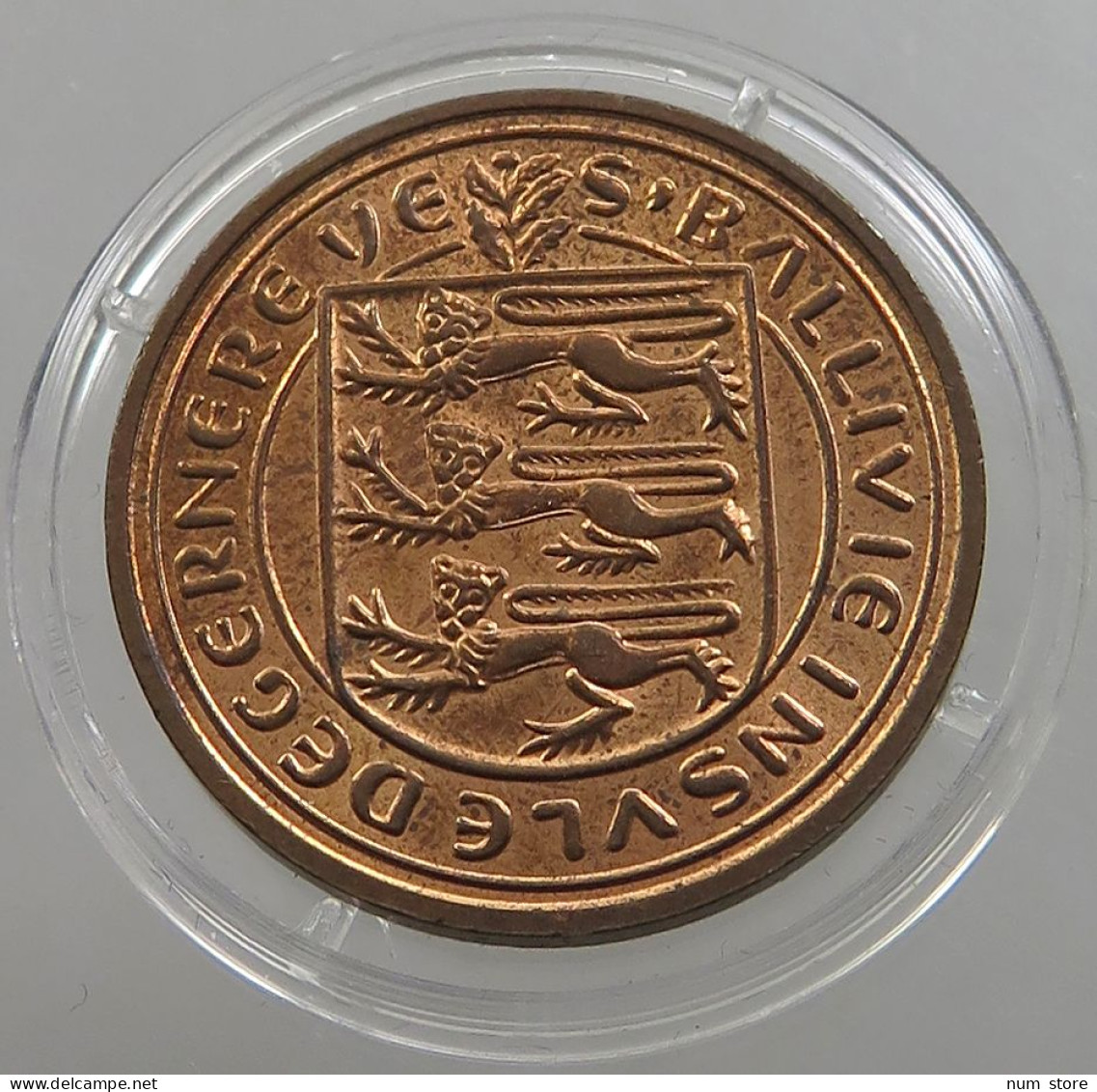 GUERNSEY 2 PENCE 1977 UNC #sm14 0309 - Guernesey