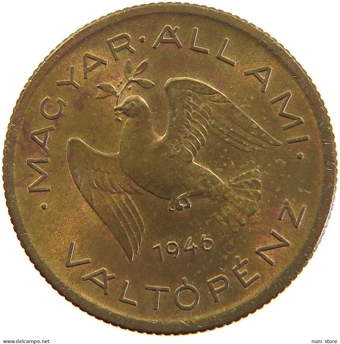 HUNGARY 10 FILLER 1946 #s105 0365 - Ungarn