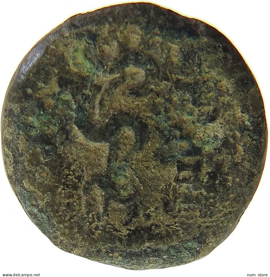 GREECE ANCIENT MYSIA PERGAMON 133-27 Asklepios Right / Serpent Entwined Around Staff #t033 0459 - Greek