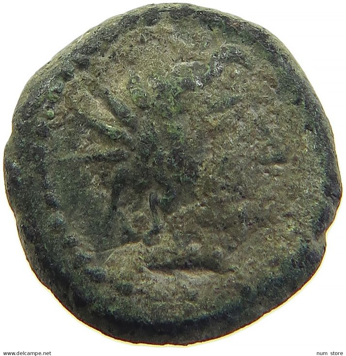 GREECE ANCIENT AEOLIS MYRINA (2nd-1st Centuries BC) Helios / AMPHORA #t033 0479 - Griechische Münzen